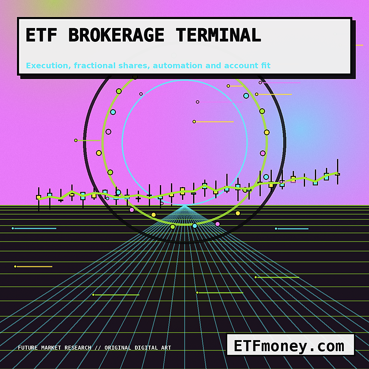 ETFmoney.com futuristic brokerage account comparison terminal for ETFs